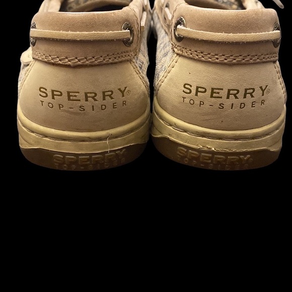 Sperry Topsiders women’s 8M sequence/animal print boat shoes. EXCELLENT LNC - Picture 5 of 7